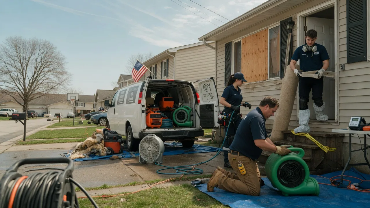 Water Damage Restoration in Burlington, PA near me